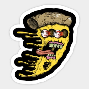 pizza slice flight Sticker